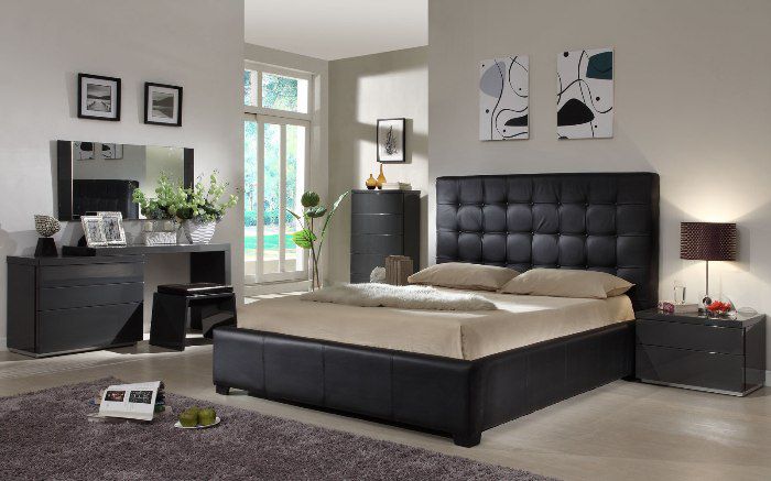 modern bedroom sets queen