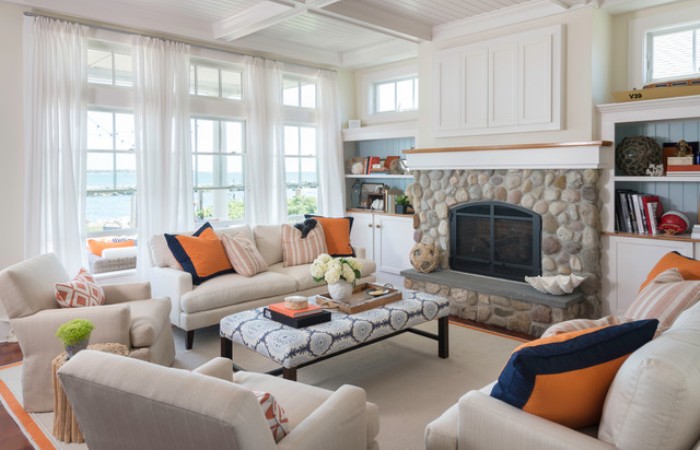 Coastal Style Living Room Design Ideas