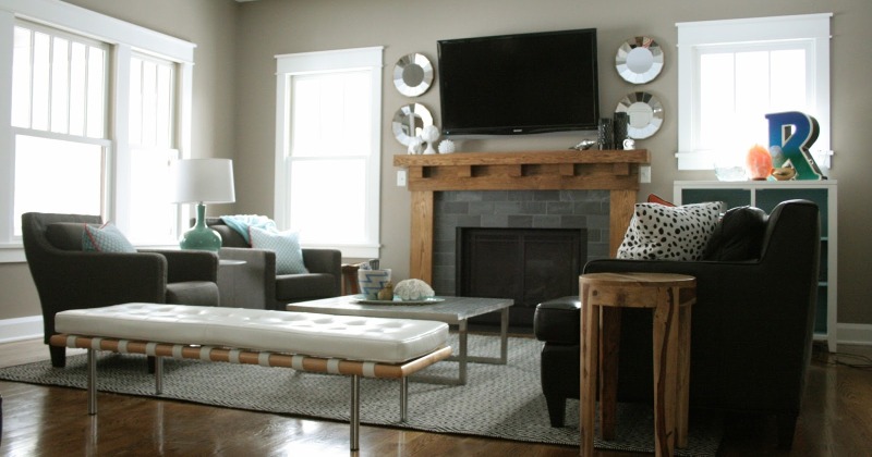 Family room furniture layout tv fireplace