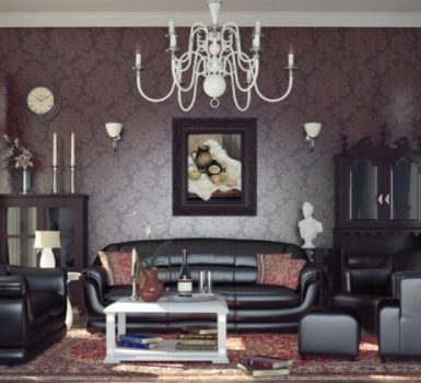 Gothic Living Room Designs