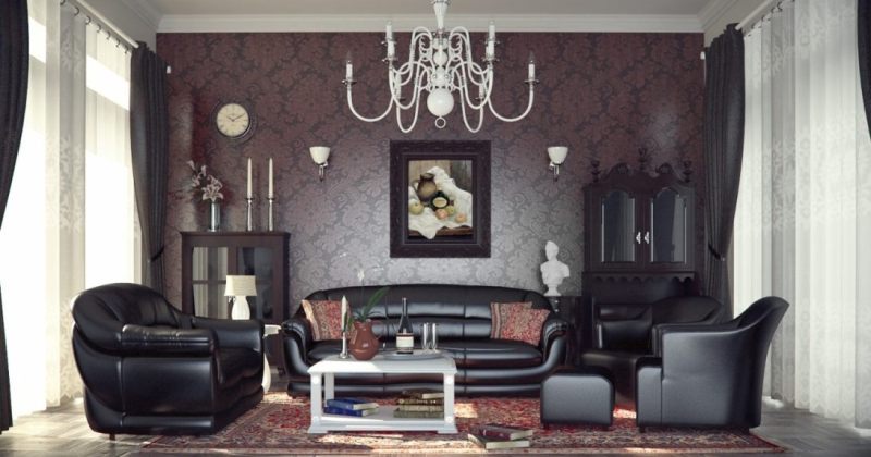 25 Gothic Living Room Design Ideas