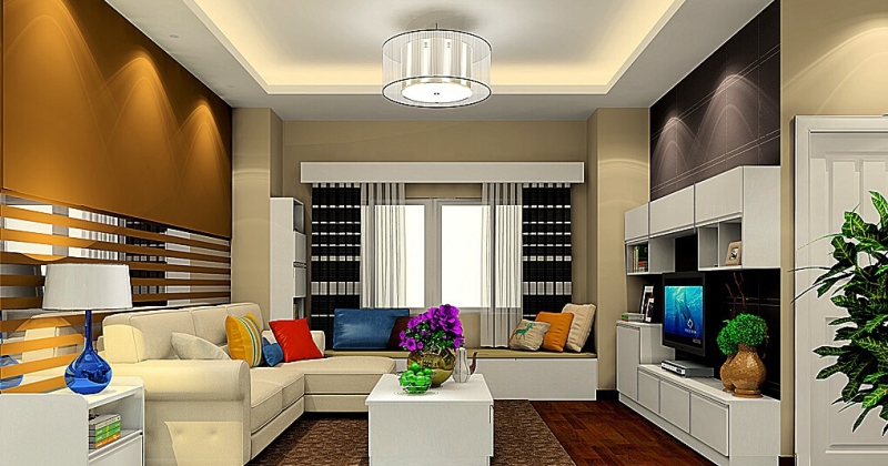 Modern living room ceiling lighting