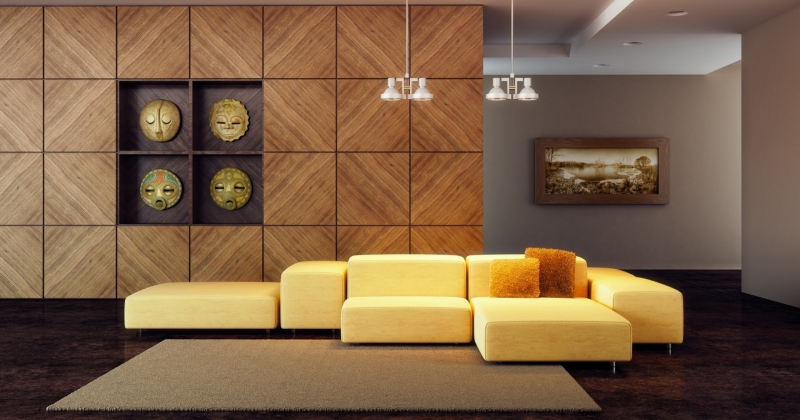 Wooden wallpaper