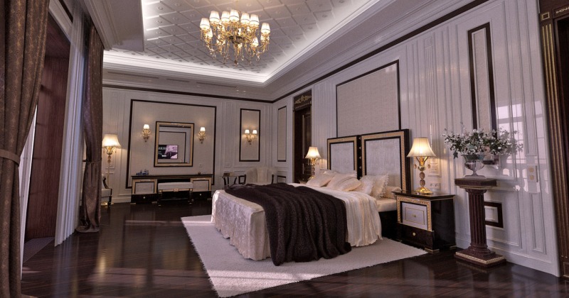 Classic Bedroom interior design in Traditional style