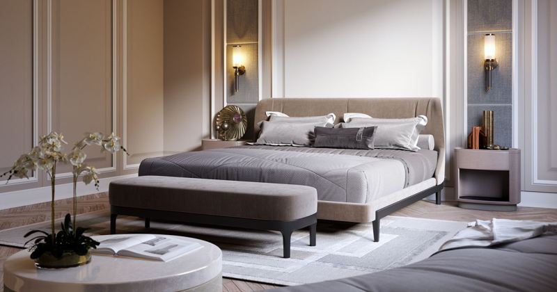 Contemporary classic bedroom design