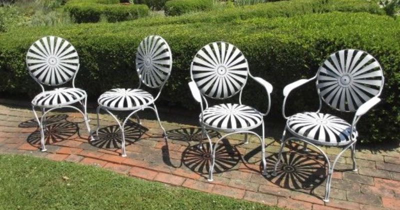 French garden furniture metal