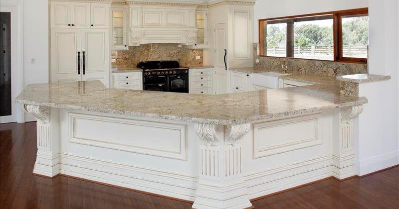 French provincial kitchen island
