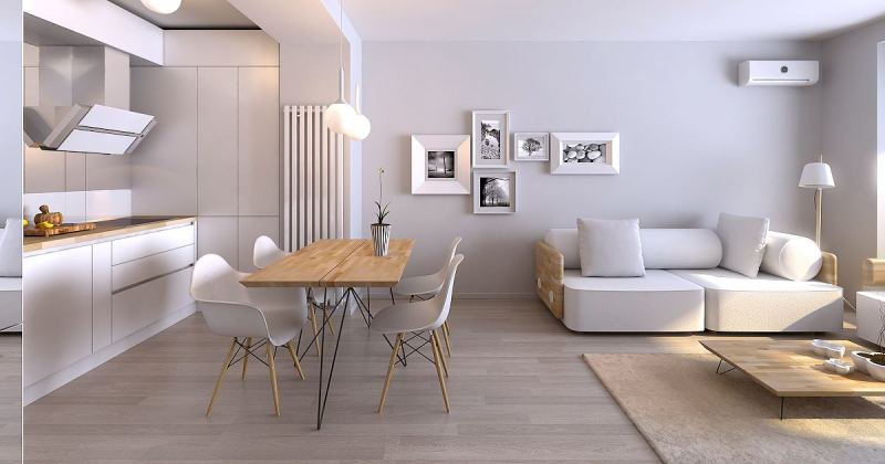 Modern minimalist apartment design