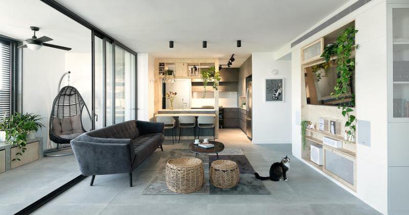 Modern minimalist apartment interior