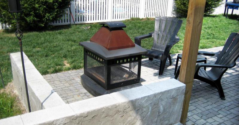Portable outdoor fireplace ideas
