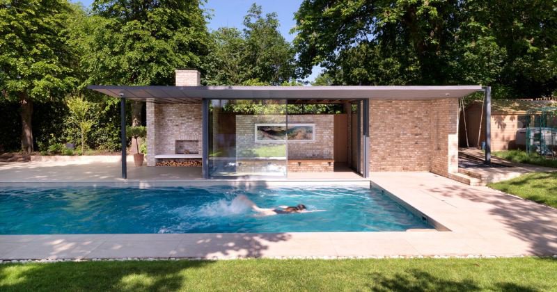 Simple pool house designs
