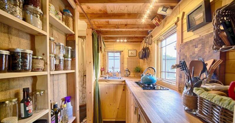 Tiny house kitchen design