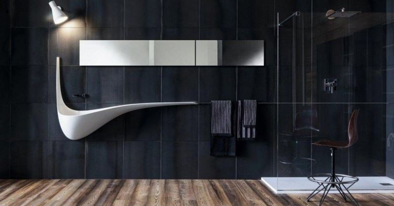Futuristic bathroom vanities