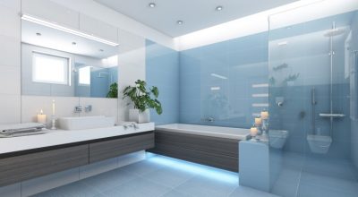How Beat Tiny Blue Bathrooms